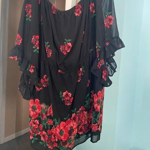 Floral off the shoulder dress